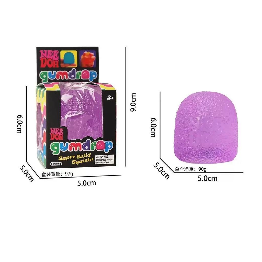Nee Doh Squeeze Blind Box Gift Supplies Sensory Toy, Pinch and Pressure Reducing Cube, Squeeze Able Fidget Pressure Reducing