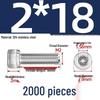 304 Stainless Steel Hex Socket Head Cap Screws, M2-M10, Extended Length