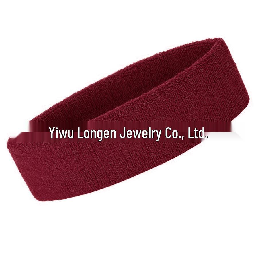 Unisexowy Opaska Sportowa Absorbująca Pot do Fitnessu i Jogi - Modna Opaska do Włosów