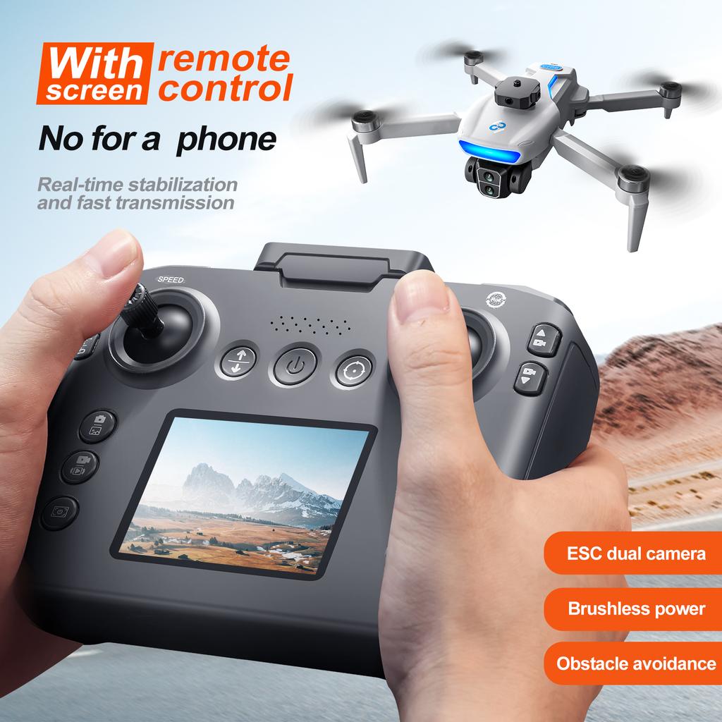2025 New S181 Drone  4K HD Camera Screen Controlled Brushless Obstacle Avoidance RC helicopter Foldable Quadcopter Dron RC Toy
