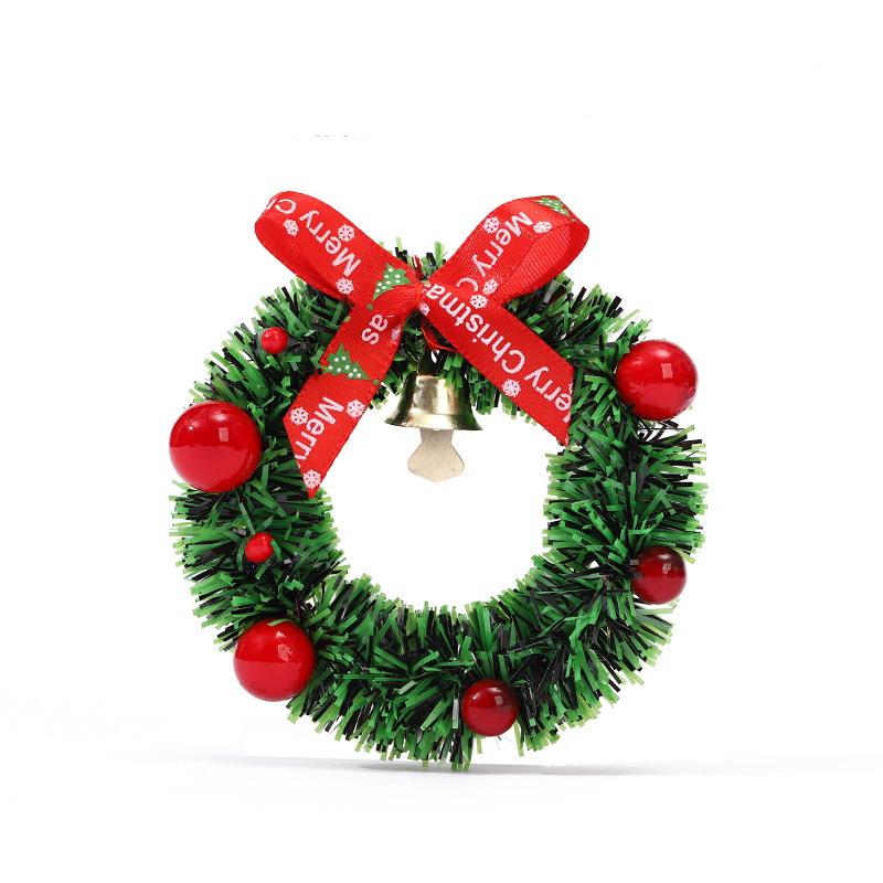 Christmas Decoration Magnetic Wreath Simulation Christmas Wreath Mini Magnetic Refrigerator Magnet Christmas Wreath Decoration