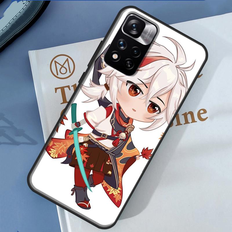 Genshin Impact Kaedehara Kazuha Case For Xiaomi Redmi Note 13 12 11 9 10 14 Pro 9S 10S 11S 12S Redmi 14C 10C 12C 13C Cover