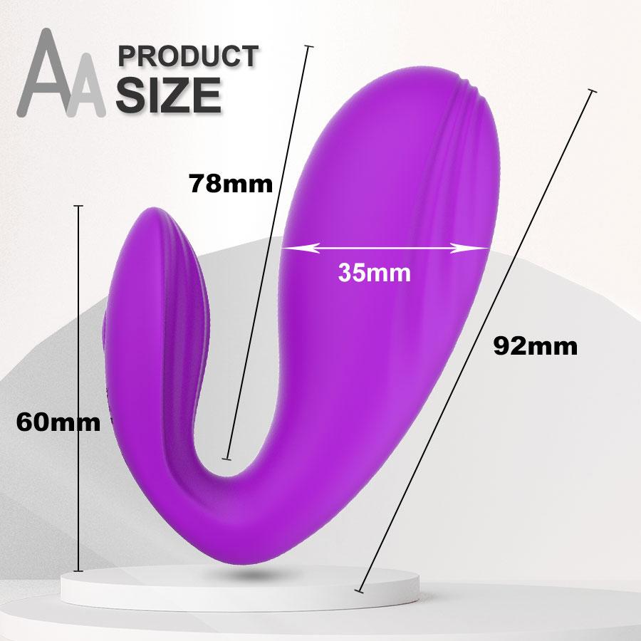 Nositelný vibrátor pro ženy s dálkovým ovládáním Dual Motor Mute Neviditelné kalhotky Vibrační G Spot Clit Stimulating Masager 10 režimů Sexuální hračky pro dospělé