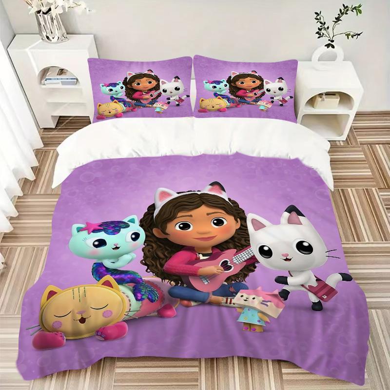 Dream Team Adventure Print 3Pcs Bedding Setduvet Cover With 2 Bedropillowcase Home Birthday Gift