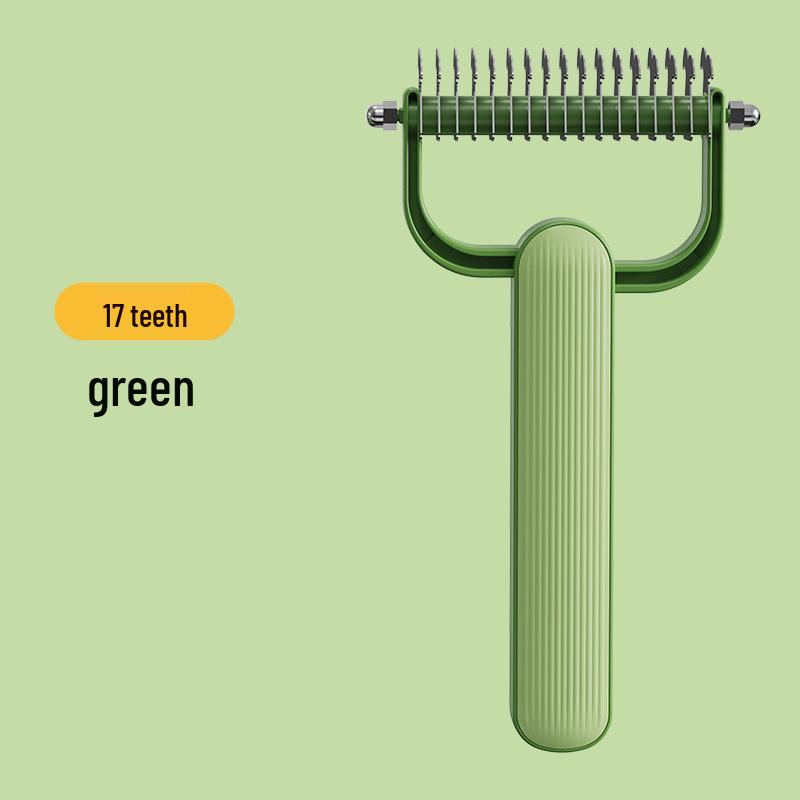 Double-Sided Stainless Steel Pet Detangling Grooming Comb