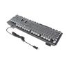 Retro Wired Gaming Mechanical Keyboard Key Click with 104 Keys Mixed Light Ergonomic Design