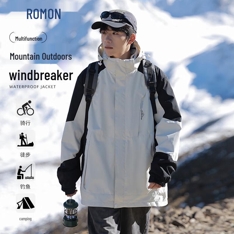 

Romon 3-in-1 Outdoor Couple s Hooded Jacket L