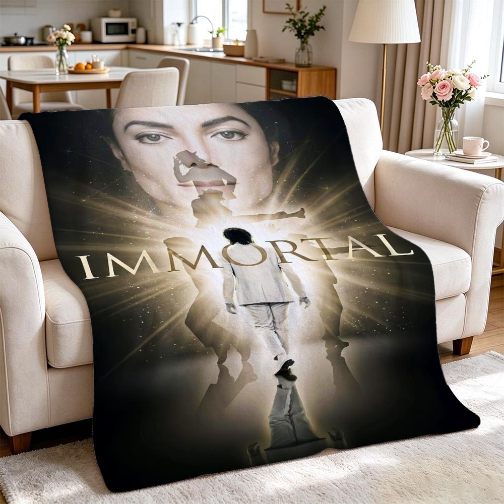 Pop Tribute Pattern Blanket Allseason Fleece Blanket For Bedroom Sofa Bed Home Party Decor New Year Gift