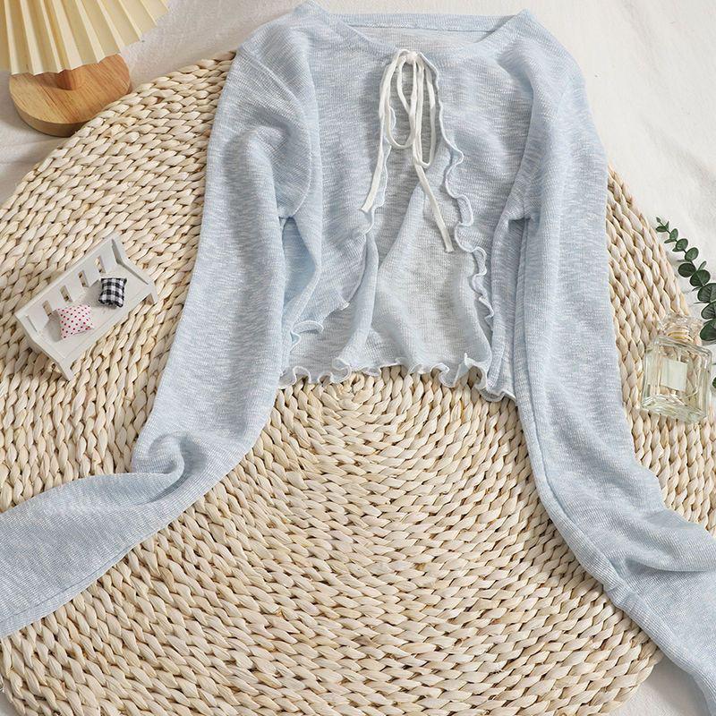 

Women s 2024 Ice Silk Sun Protection Lightweight Shawl Cardigan & Camisole Jacket M (90/105 jin)