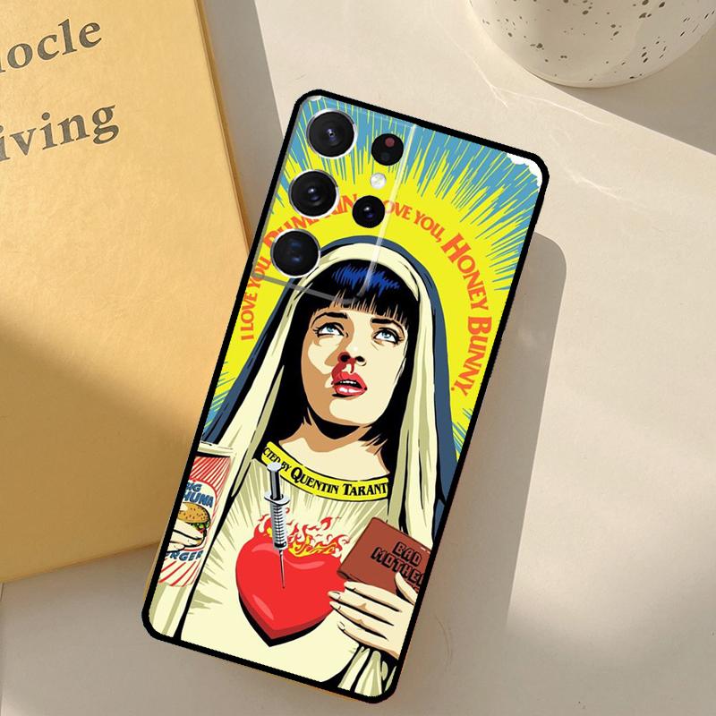 Pulp Fiction Phone Case For Samsung Galaxy S25 Ultra S20 S21 S22 S23 S24 S9 S10 Plus S25 FE Cover Shell