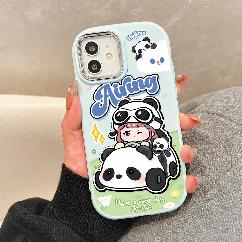 

Для OPPO A16 A38 A57 A58 A74 A78 A98 Reno8T Reno13F Realme C25S C53 C65 Мультяшный черный кот серебристый край мягкий жидкий силикон защитный чехол Realme C65 5G синий