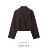 Kaslead New Women Clothes Western Style Fashion Trench Coat Crop Jacket Outerwear 3046242