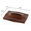 Wood Grain Tissue Box Hollow Paper Towel Holder Geometric Flat Storage Box Napkin Holder Home Decoraction Luxury