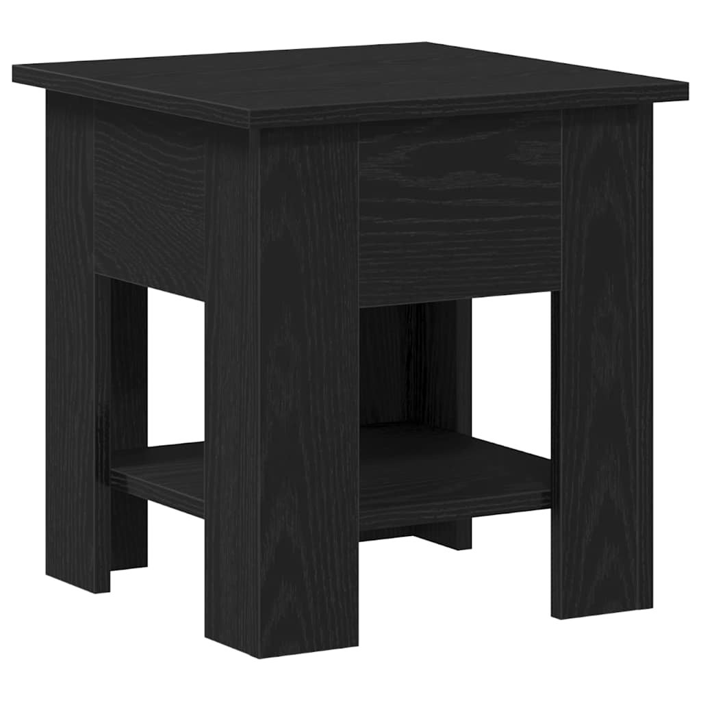 Coffee Table Black Oak Look 40 X 40 X 42 Cm Particleboard