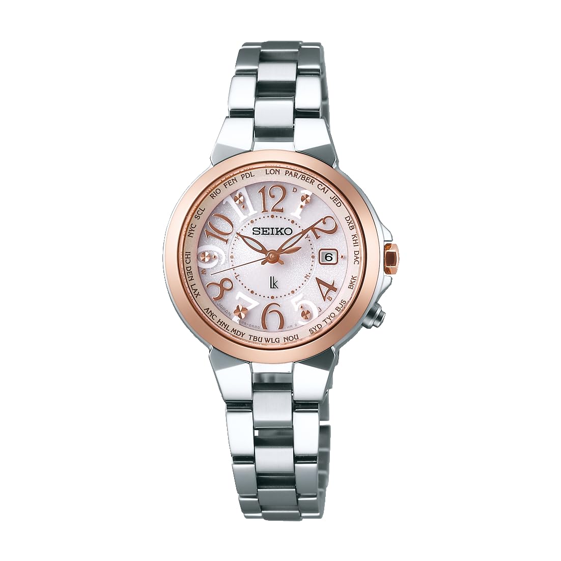 

Жіночий годинник Rukia Solar Radio Titanium Model із сапфіровим склом Super Clear Coating SSQV004 Silver [Seiko Watch]