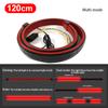 SEAMETAL Carbon Fiber Car Rear Spoiler Flow Lamp Universal 120cm Led Spoiler Light The Third Brake Light Stop Signal Lights 12V