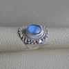 Handmade Oval Labradorite Ring, 925 Sterling Silver, Boho Jewelry