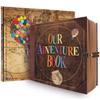 146 Pages Photo Album DIY Our Adventure Book Handmade Box Balloon Travel Album Vintage Kraft Anniversary Wedding Memory Gift