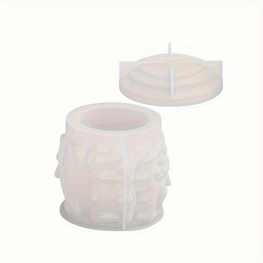 Statue Candle Cup Silicone Mold DIY Storage Jar Aroma Candle Resin Mold Gift Home Decoration