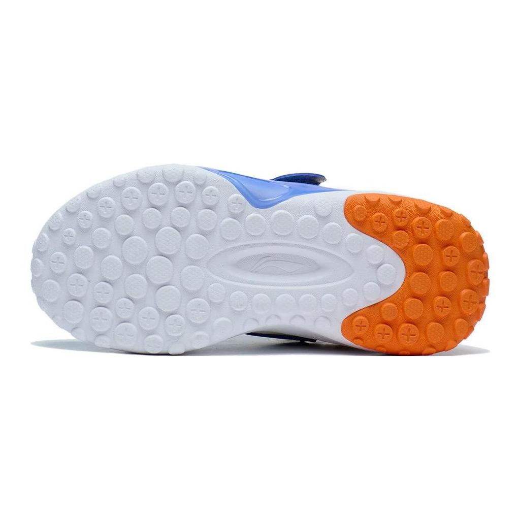 Li Ning Comfortable Versatile Breathable Lightweight Casual Shoes Kids Shoes Blue Orange YKNT048-3