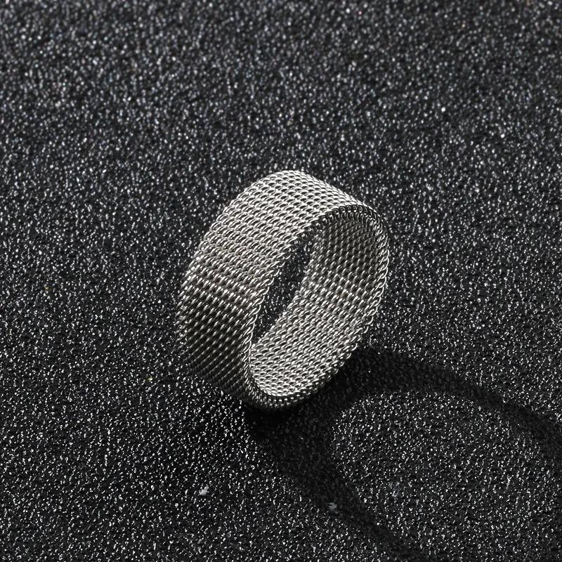 Fashion Jewelry Non Fading Light Luxury Silk and Satin Mesh Geometric Wide Face Variable Shape  Ring for Womon 2025
