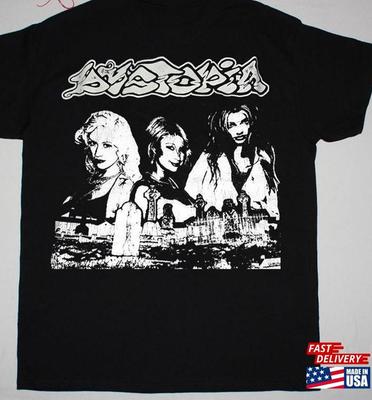 NUOVA T-shirt della band Dystopia Cotone Unisex nera Tutte le taglie JJ3062