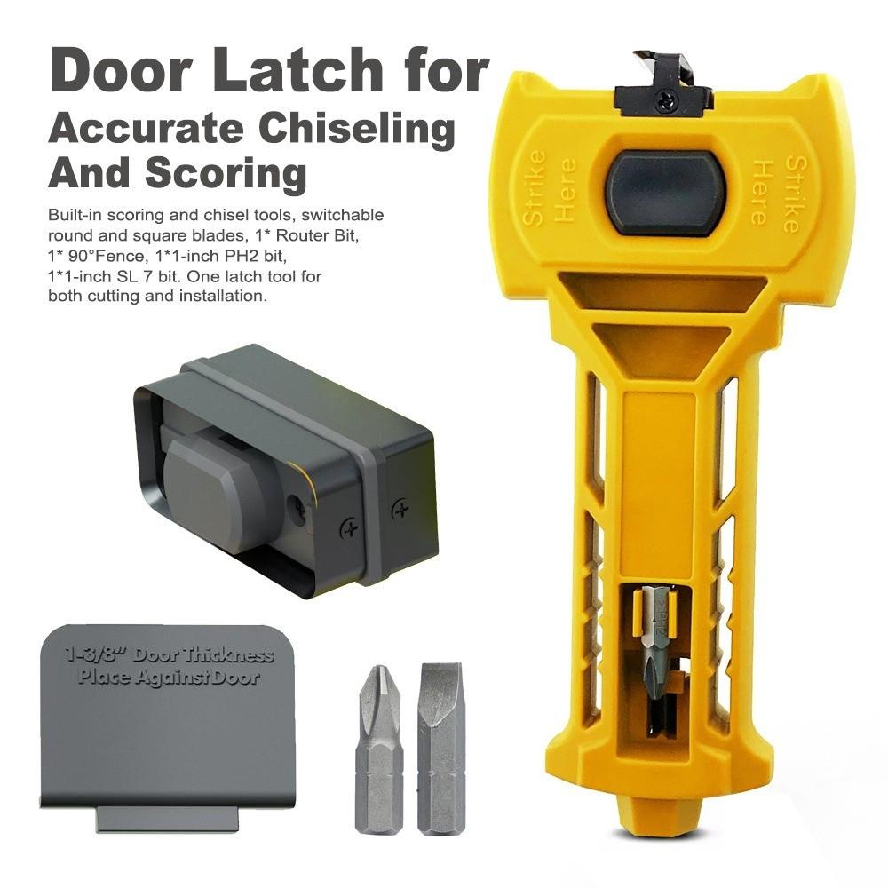 Accurate Scoring Door Kit Door Mount Plastic Door Mortise Tool Stainless Steel Square or Round Door Installation Kit