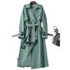 Trenchcoat Damen mittel und lang Frühling und Herbst neu Koreanische Version klein beliebt Britischer Stil Knie-Mantel Mantel