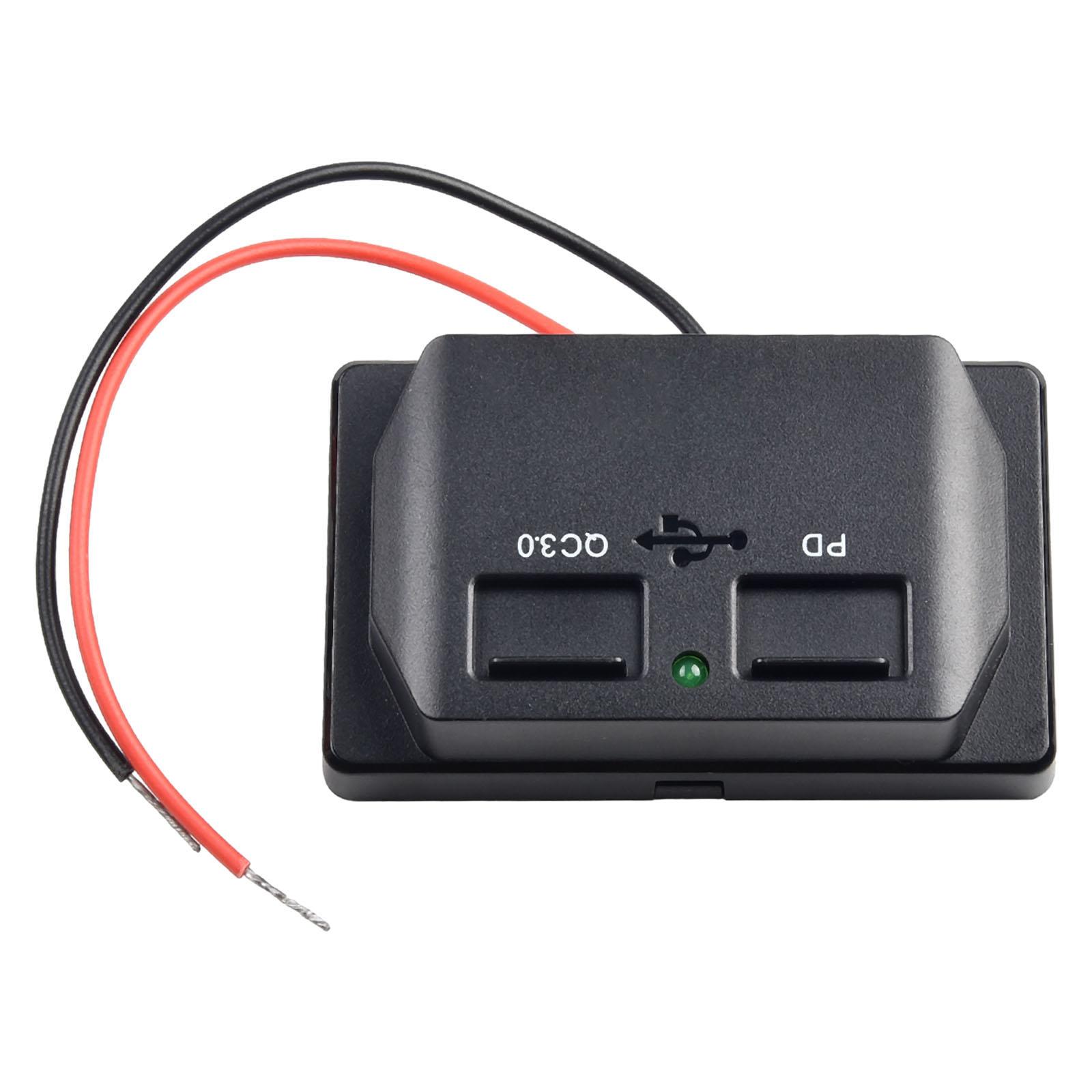 

Удобная и эффективная зарядка для автомобильных автобусов, автофургонов и морских модернизаций. Панель с двумя разъемами USB для автомобильного зарядного устройства. зелёный