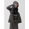 Large Capacity Distressed Canvas Tote Bag Women Lightweight Shoulder Handbag Winter Casual Daily Use
