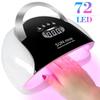 X22 High-Power UV/LED Nail Lamp - 5 Sec Quick-Dry Gel Dryer with 72 Beads