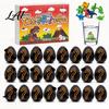 Novelty Toys for Classroom Prizes Dinosaur Advent Calendar with 24 Water Hatching Eggs Color Crack Grow Surprising Box Party Favors Dino Educational