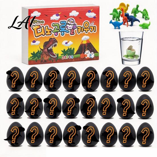 Novelty Toys for Classroom Prizes Dinosaur Advent Calendar with 24 Water Hatching Eggs Color Crack Grow Surprising Box Party Favors Dino Educational