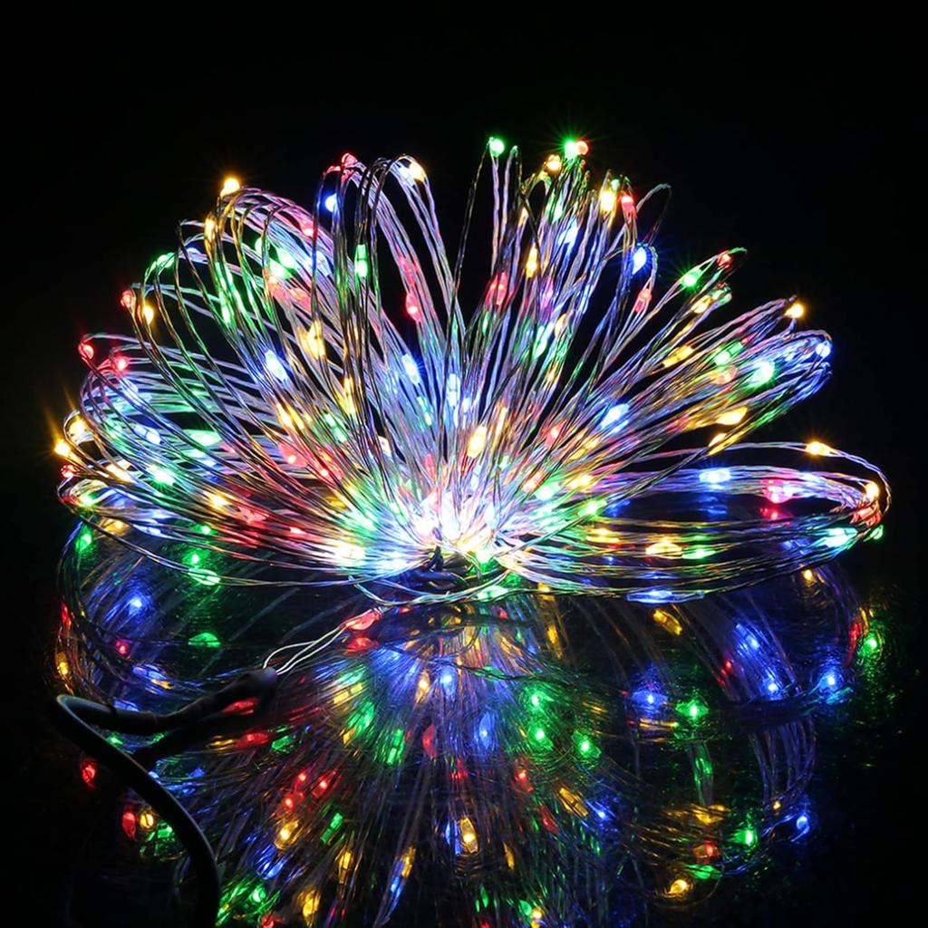 Solar Fairy Lights Outdoor Lamp Super Bright Solar String Lights Outoor 8 Modes LED Lights for Garden Patio Christmas Decoration
