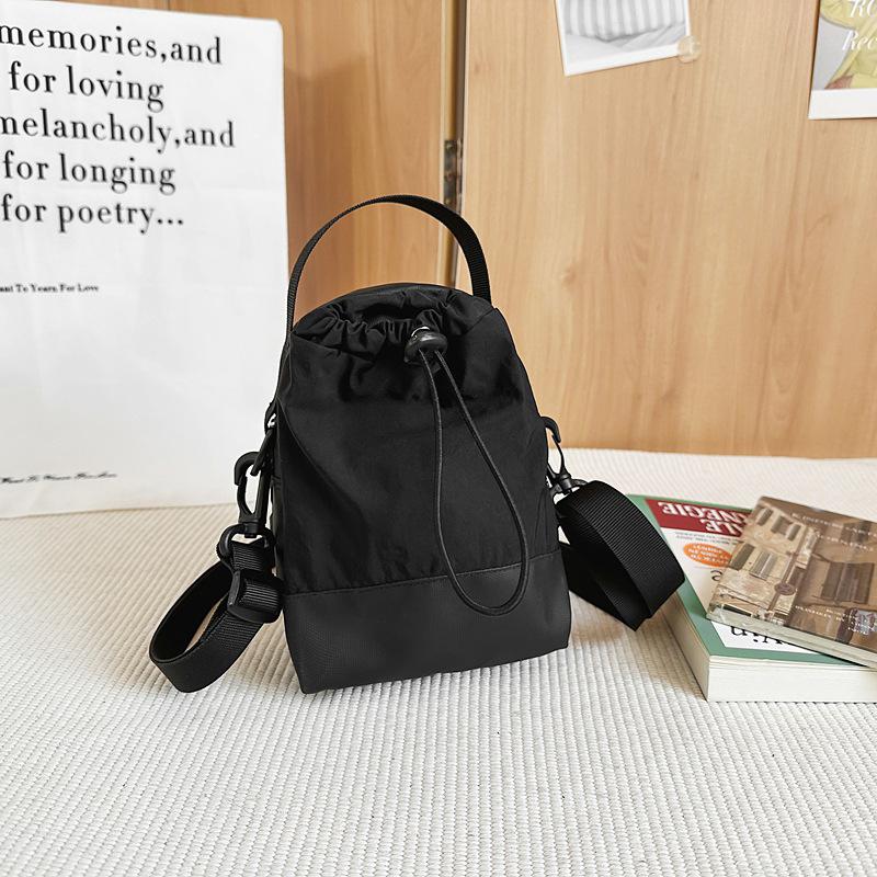 Trendy brand small satchel women's outdoor sports hiking messenger bag boys drawstring single shoulder small backpack women