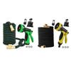 3X Telescopic Water Hose 10 Functions High Pressure Sprinkler Set for Garden Irrigation Car Wash 25FT 3300D Green Black
