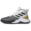 Own The Game Round Toe Lace-Up Fabric Synthetic Leather Shock Absorbing Non-Slip Wear-Resistant Breathable Mid-Top Basketball Shoes FY6010