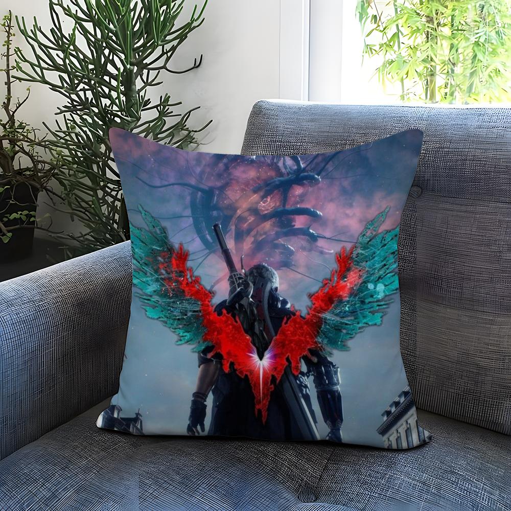 D-Devil May CryS Cushion Cover Comfortable Reversible Pillow Cover Ideal for Car Sofa Bedroom & Beyond