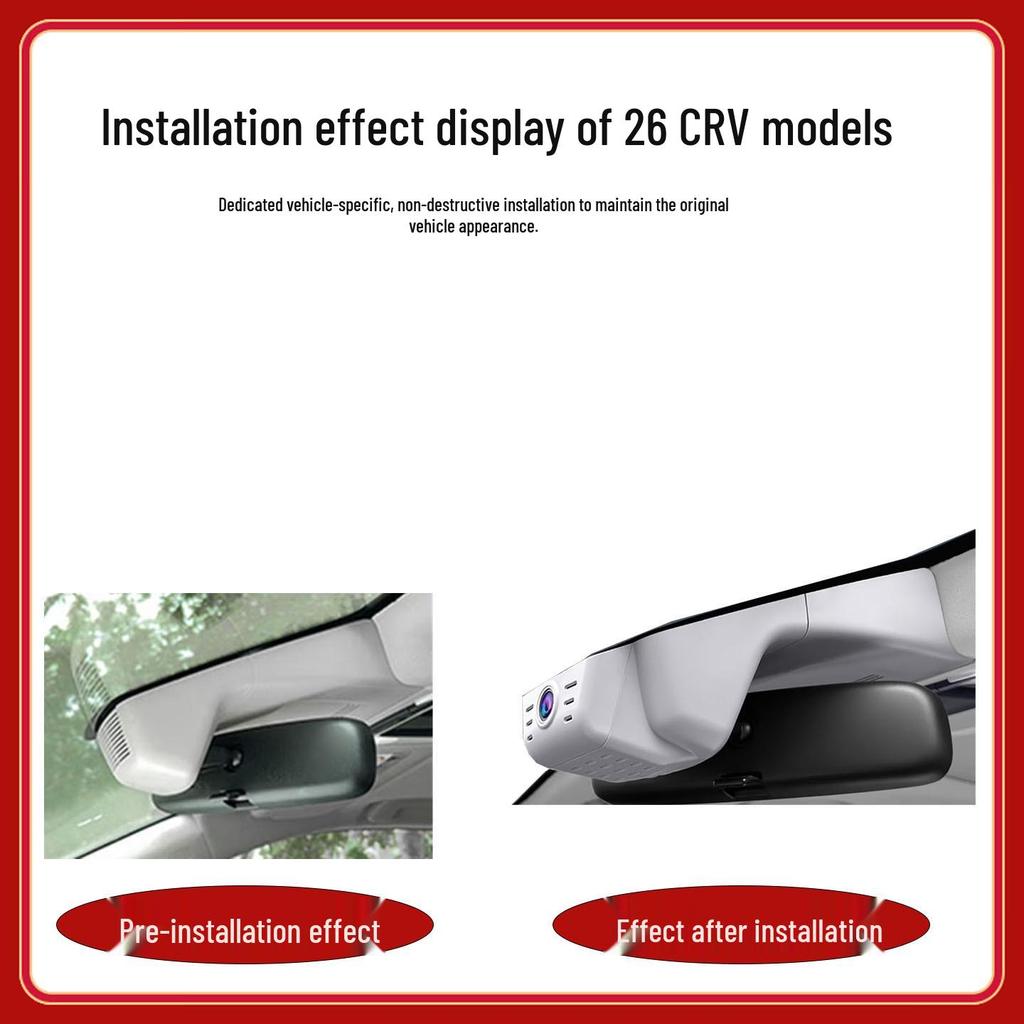 4K Dashcam mit kostenlosem Kabelbaum für Honda CRV, Accord, Odyssey, Civic und mehr