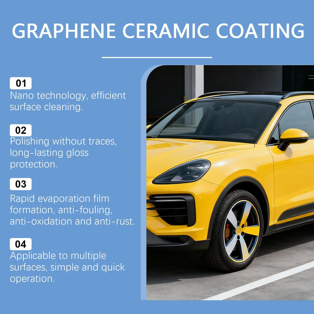 Car Ceramic Liquid Coating Spray Set Stain Removal Maintenance Paint Care Coating Nano Crystal Hydrophobic Layer Polishing Agent