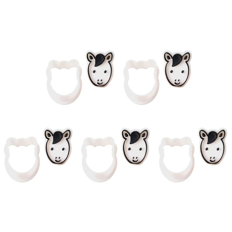 Cartoon Animal Fondant Cookie Cutters Easy to Use Cute Animal Shape Pastry Molds for Creating Delicate Snacks at Homes