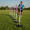 Training Pole with Rubber Base Weighted Agility Poles for Coaches,