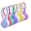 10Pcs Magnetic Silicone Earphone Cord Winder Cable Holder Multifunction Home Office Headphones USB Cable Wire Organizer Accessories