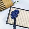 Crystal Beads DIY Decor Accessories Tassel Details 3D Fabric Flowers  For Dress