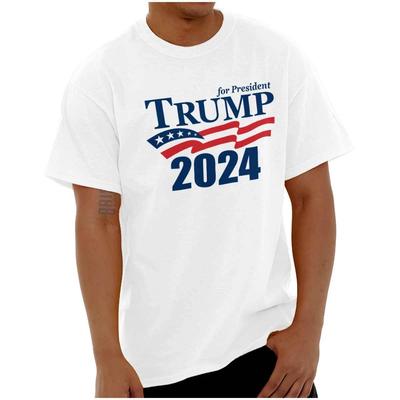 2024 Donald Trump For American President Womens or Mens Crewneck T Shirt Tee