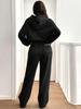 2-Piece Women's Casual Warm Lined Hoodie & Pants Set - Autumn/Winter Sportswear