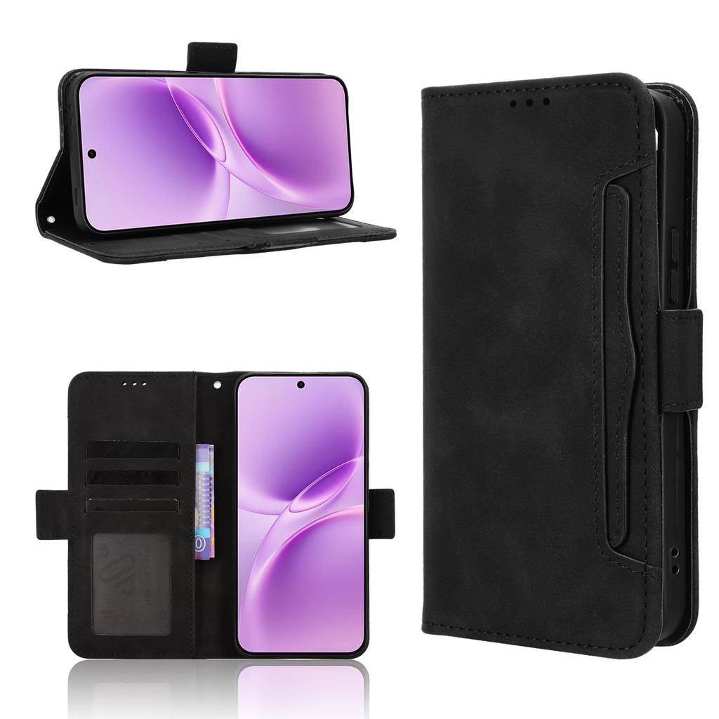 WANLONFENG For iPhone 15 Pro Max Magnetic Case  QT Series Kickstand Carbon Fiber Texture PC TPU