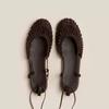 Fashion 2025 Summer Low Heels Roma Sandals Fashion Outdoor Woven Hollow Women Sandals Casual Lace-up Round Head sandalias de mujer