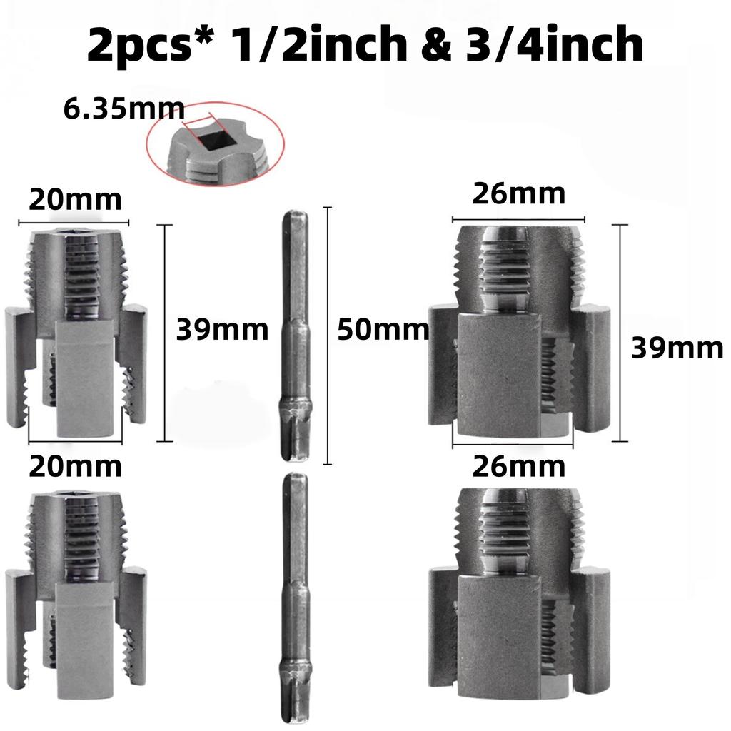Rohrgewindeschneider Rohrgewindereparaturwerkzeug 1/2", 3/4"