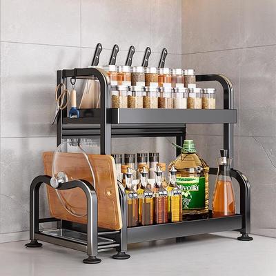 3-Tier Kitchen Countertop Spice Rack & Storage Shelf